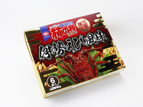 亀田の柿の種伊勢えび風味の外箱写真
